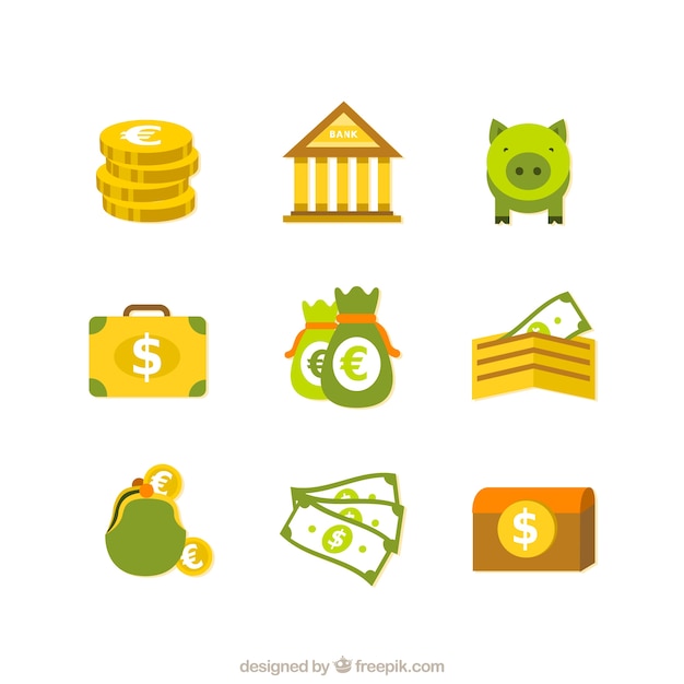 Free Vector finance icons