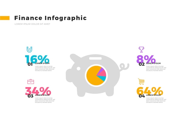 Finance infographic template