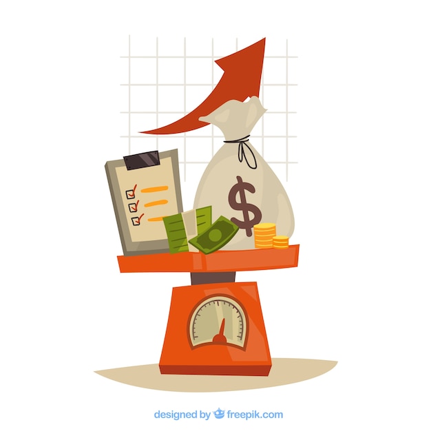 Free Vector financial concept with modern style