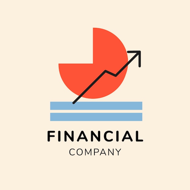 Free Vector financial logo, business template for branding design vector