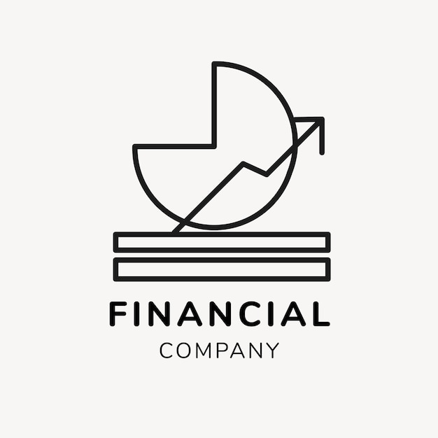 Free Vector financial logo, business template for branding design vector