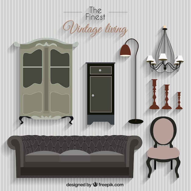 Free Vector the finest vintage living