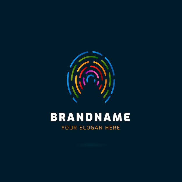 Fingerprint business logo design