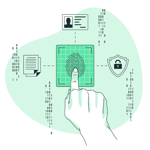 Fingerprint concept illustration