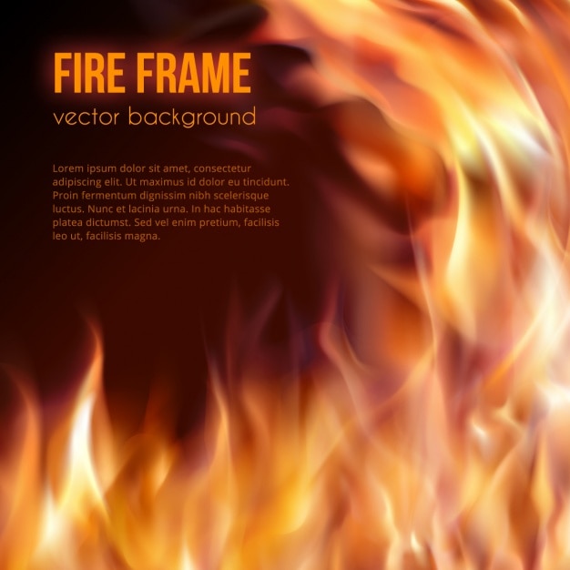 Free Vector fire background design