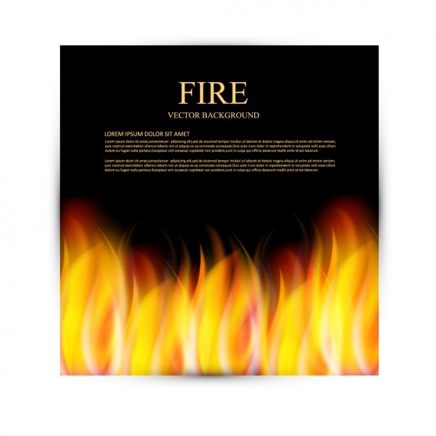 Free Vector fire background design