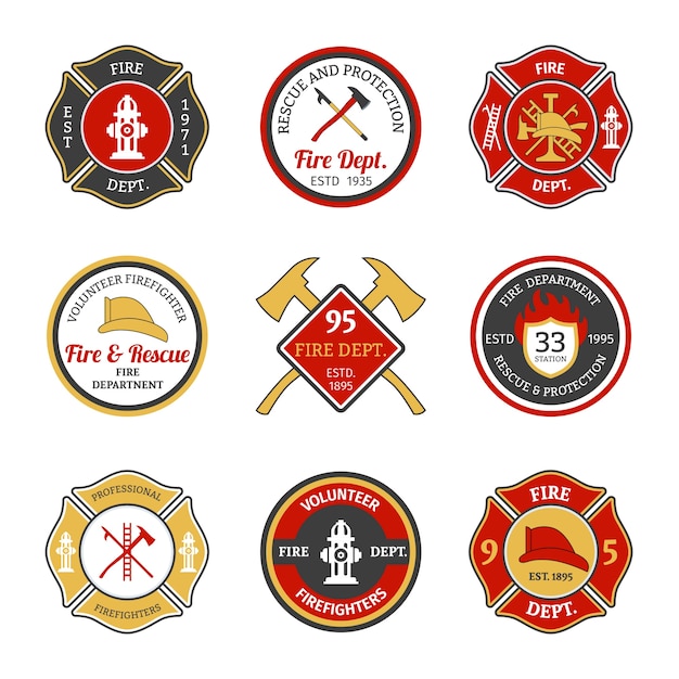 Fire department emblems