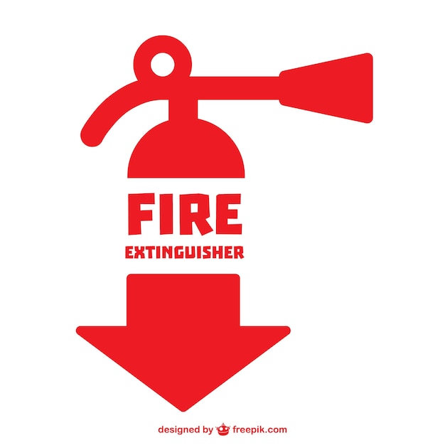 Free Vector fire extinguisher symbol