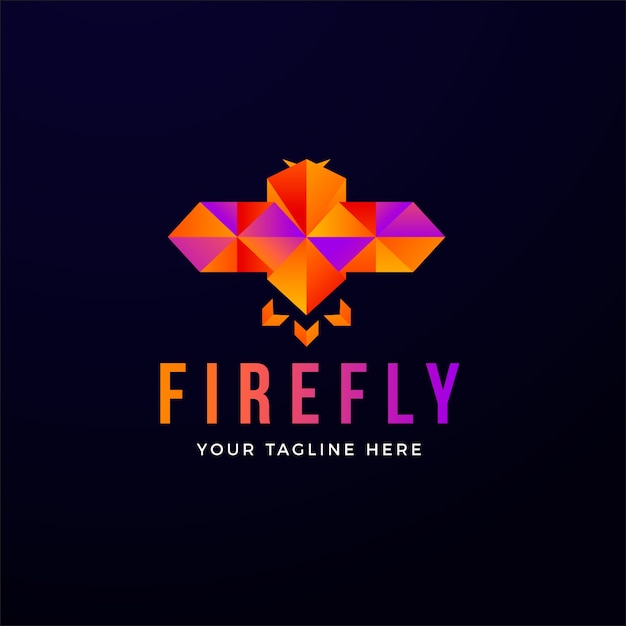 Firefly branding logo template