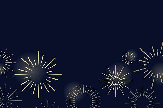 Firework explosions background design vector