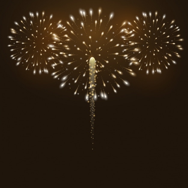 Free Vector fireworks background design