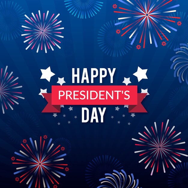 Fireworks for presidents day event