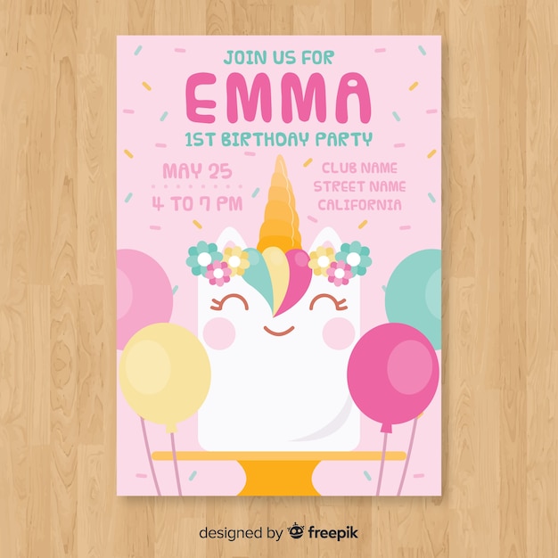 First birthday card