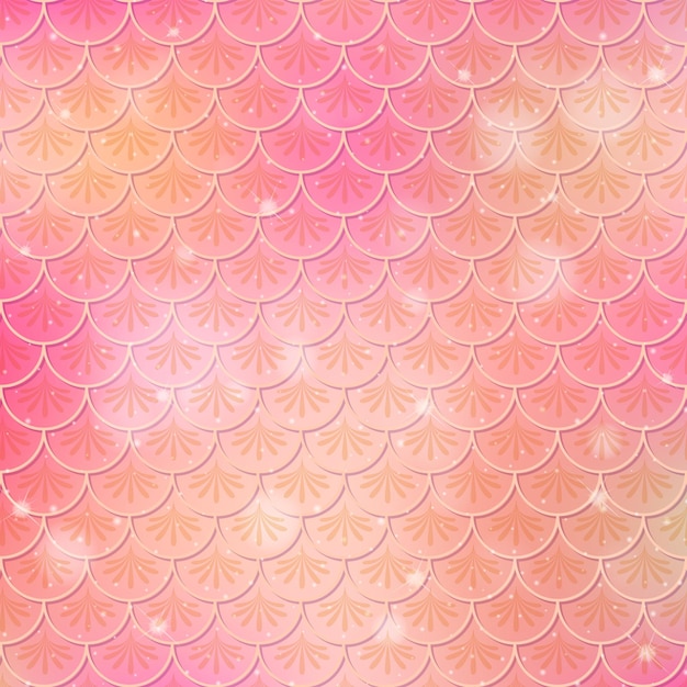 Free Vector fish scale seamless pattern background