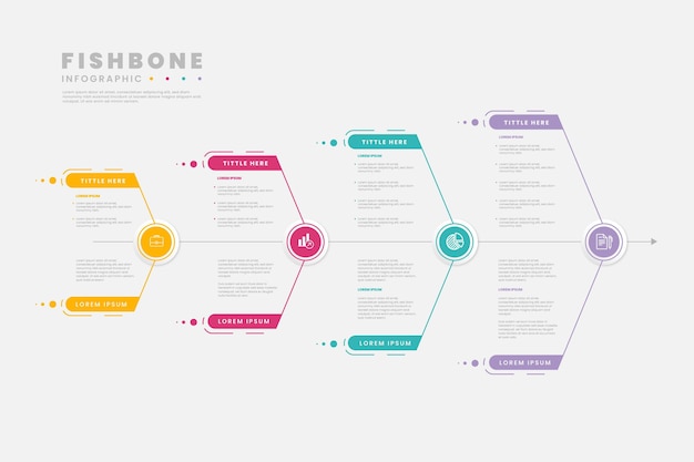 Fishbone infographic template