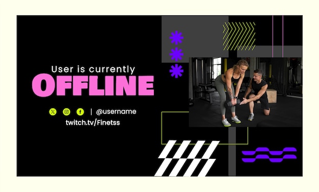 Fitness center  twitch background