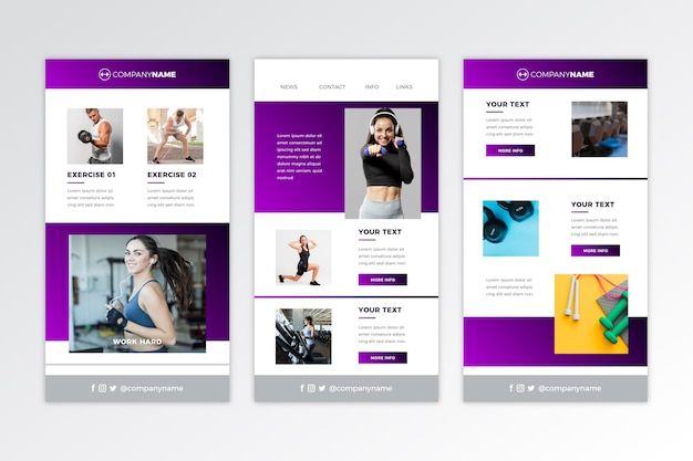 Fitness email template