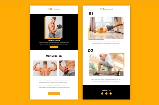 Fitness email template