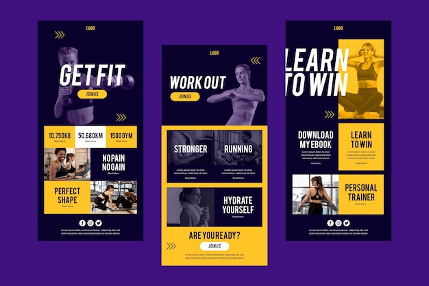 Fitness email template