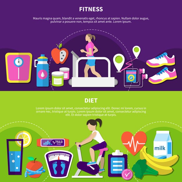 Fitness Horizontal Banners