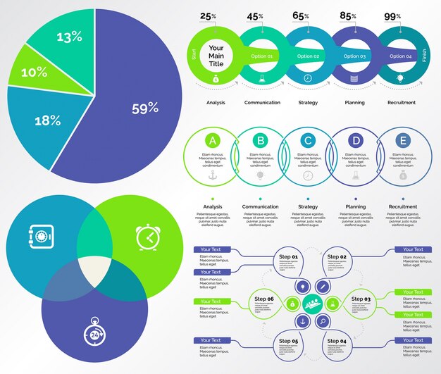 Five Accounting Templates Set