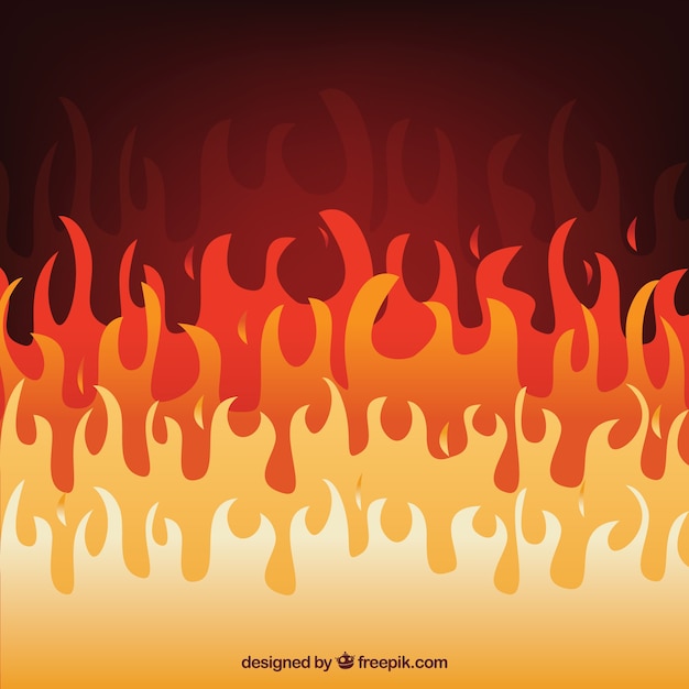 Free Vector flame background in flat design