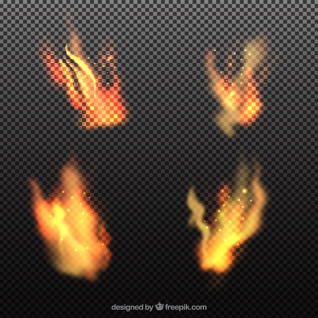 Free Vector flame collection