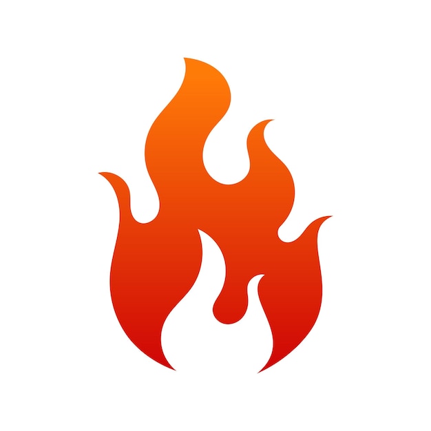 Free Vector flame gradient red and orange