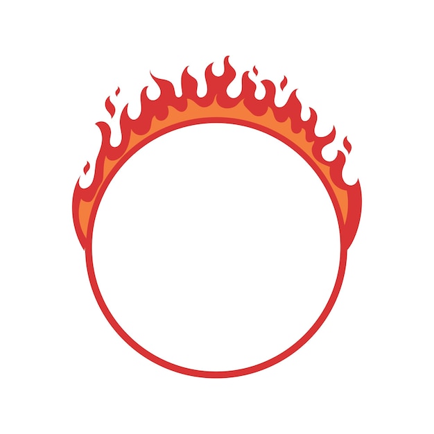 Free Vector flame outline circle