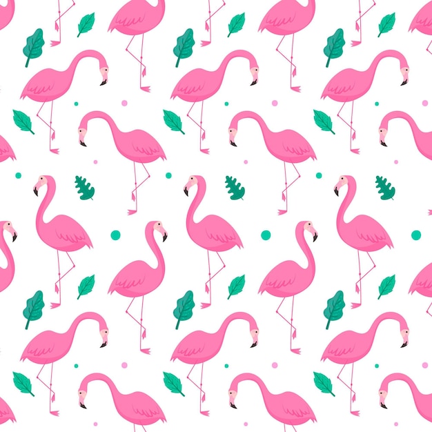 Flamingo pattern collection concept