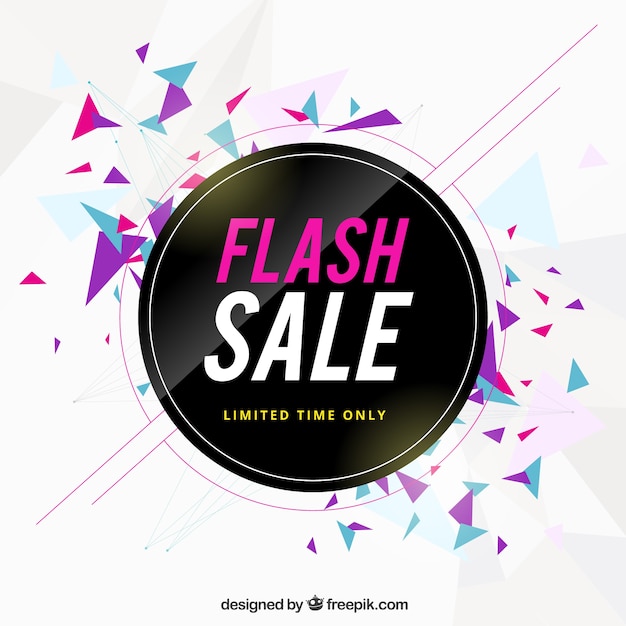 Free Vector flash sale background