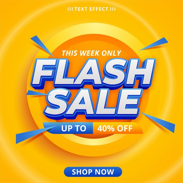 Flash sale banner template design