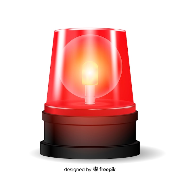 Free Vector flashing red siren