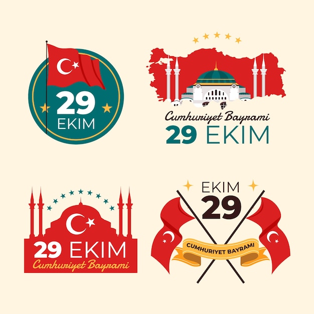 Flat 29 ekim badges collection