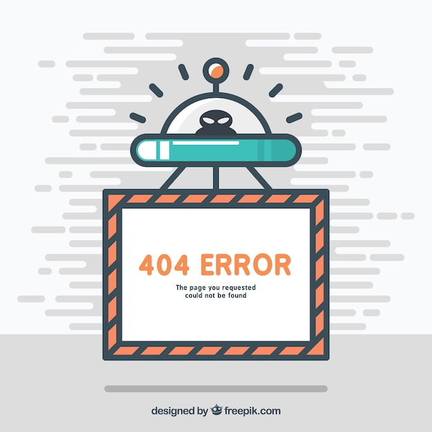 Free Vector flat 404 error template