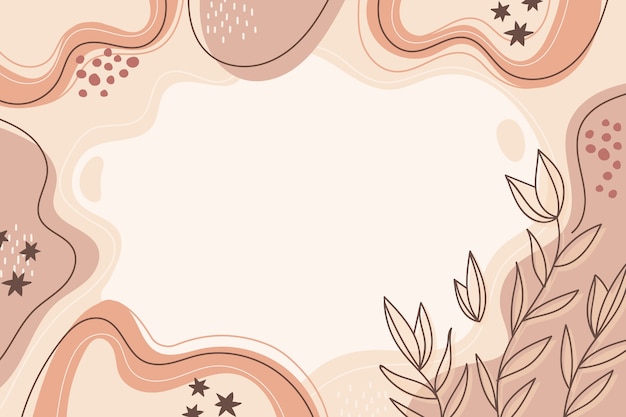 Flat abstract doodle background