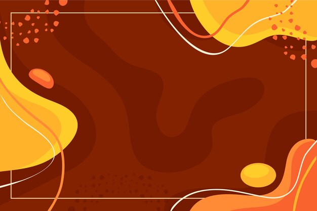 Flat abstract doodle background