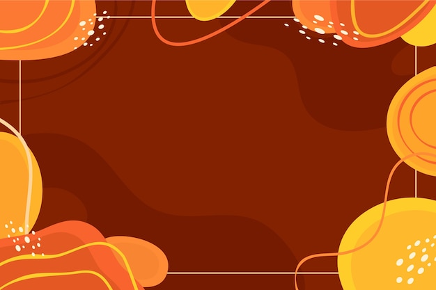 Flat abstract doodle background