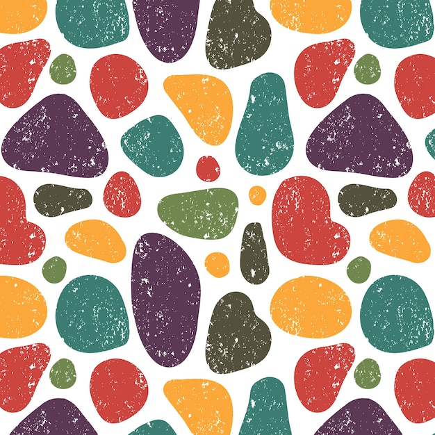 Flat abstract doodle pattern design