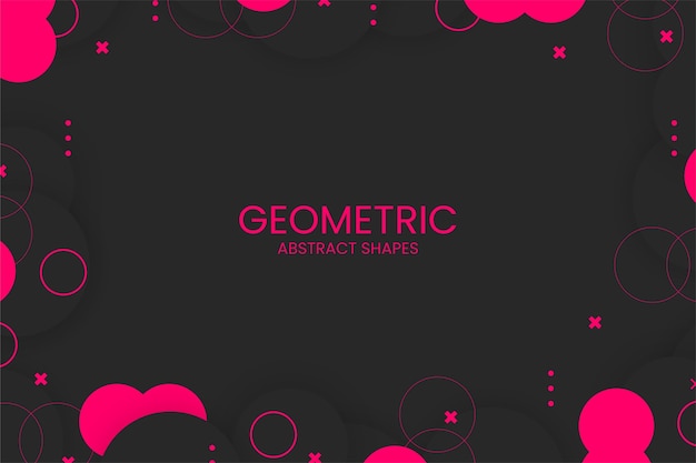 Flat abstract geometric background with abstract shapes