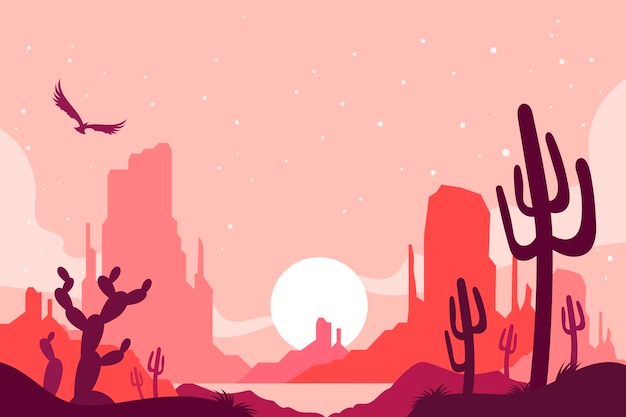 Free Vector flat adventure background