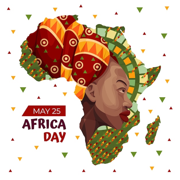 Free Vector flat africa day illustration