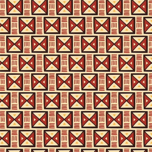 Flat african pattern design