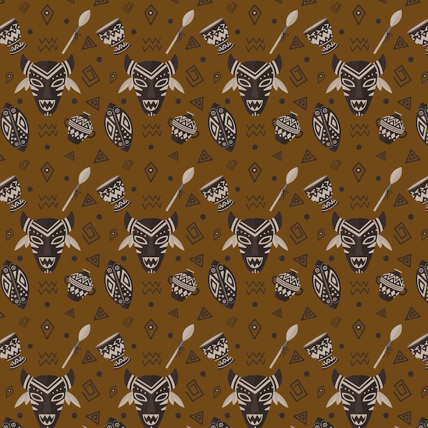 Free Vector flat african pattern design