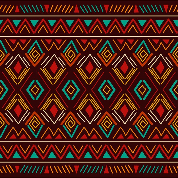 Flat african pattern design