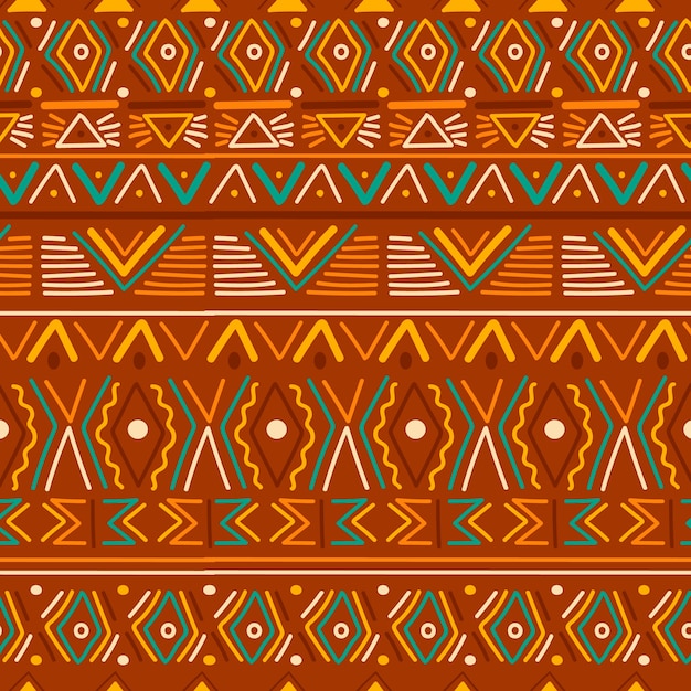 Free Vector flat african pattern design