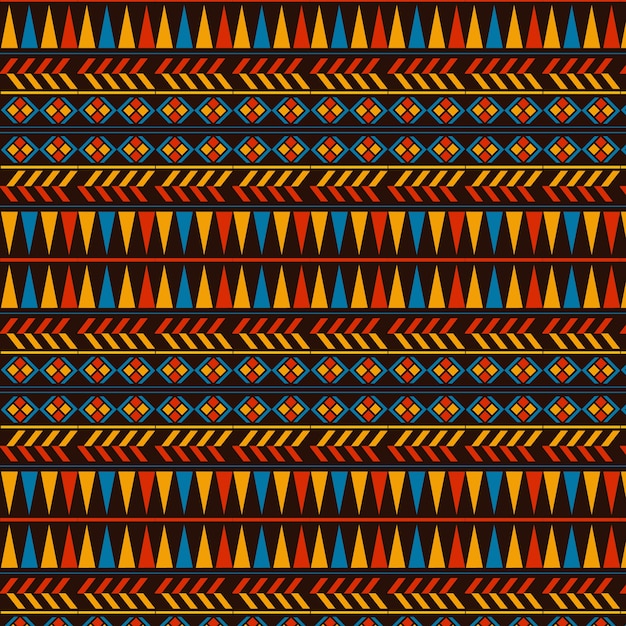 Flat african pattern design