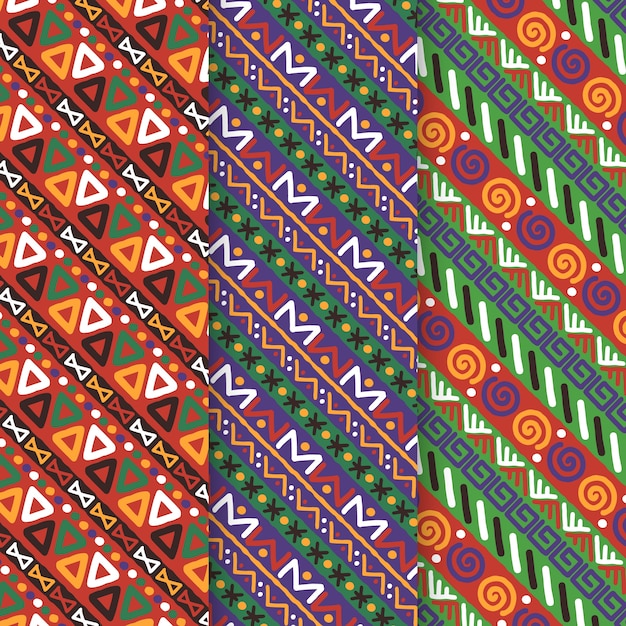 Free Vector flat african pattern design