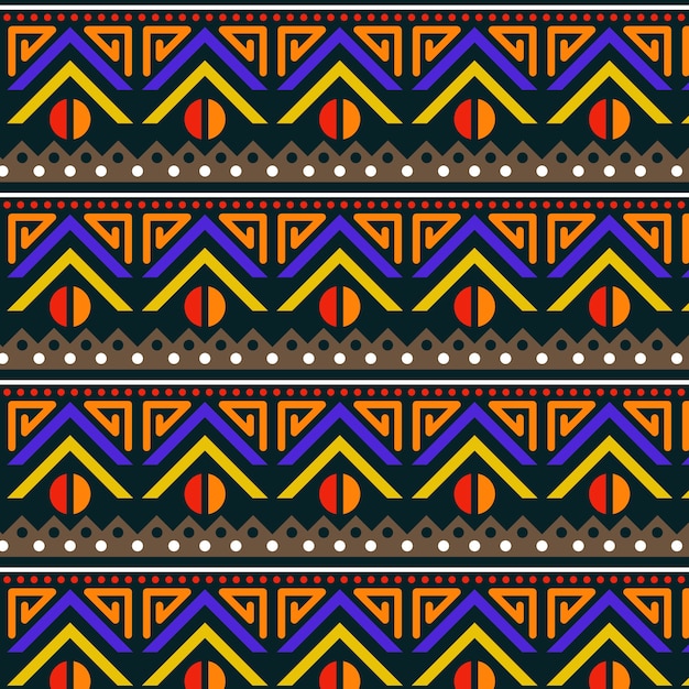 Free vector flat african pattern design