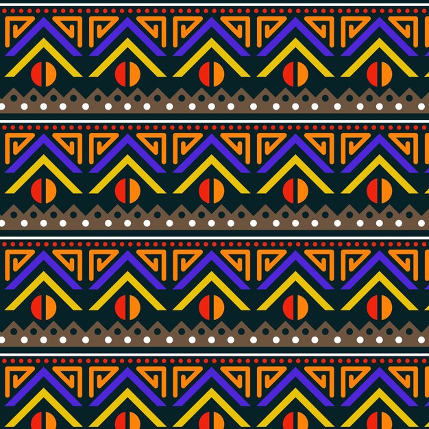 Flat african pattern design